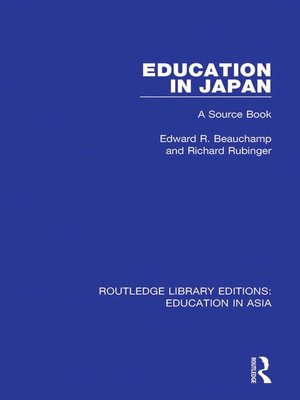 cover image of Education in Japan